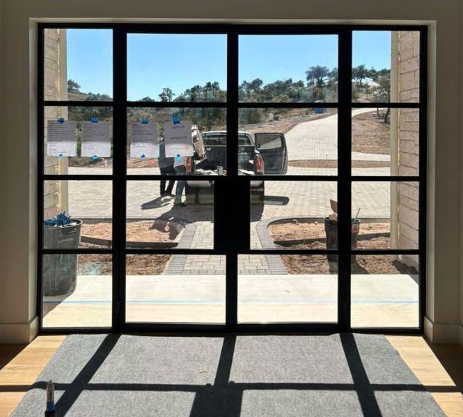 Architectural Glass & Steel Entryway