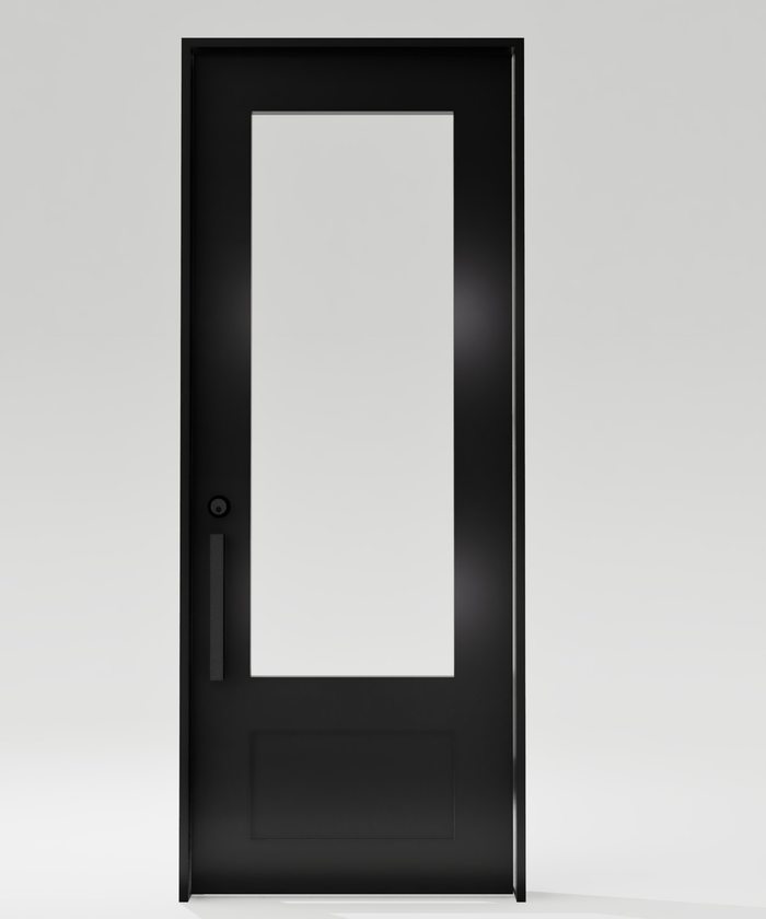 Alamo Kickplate single door render